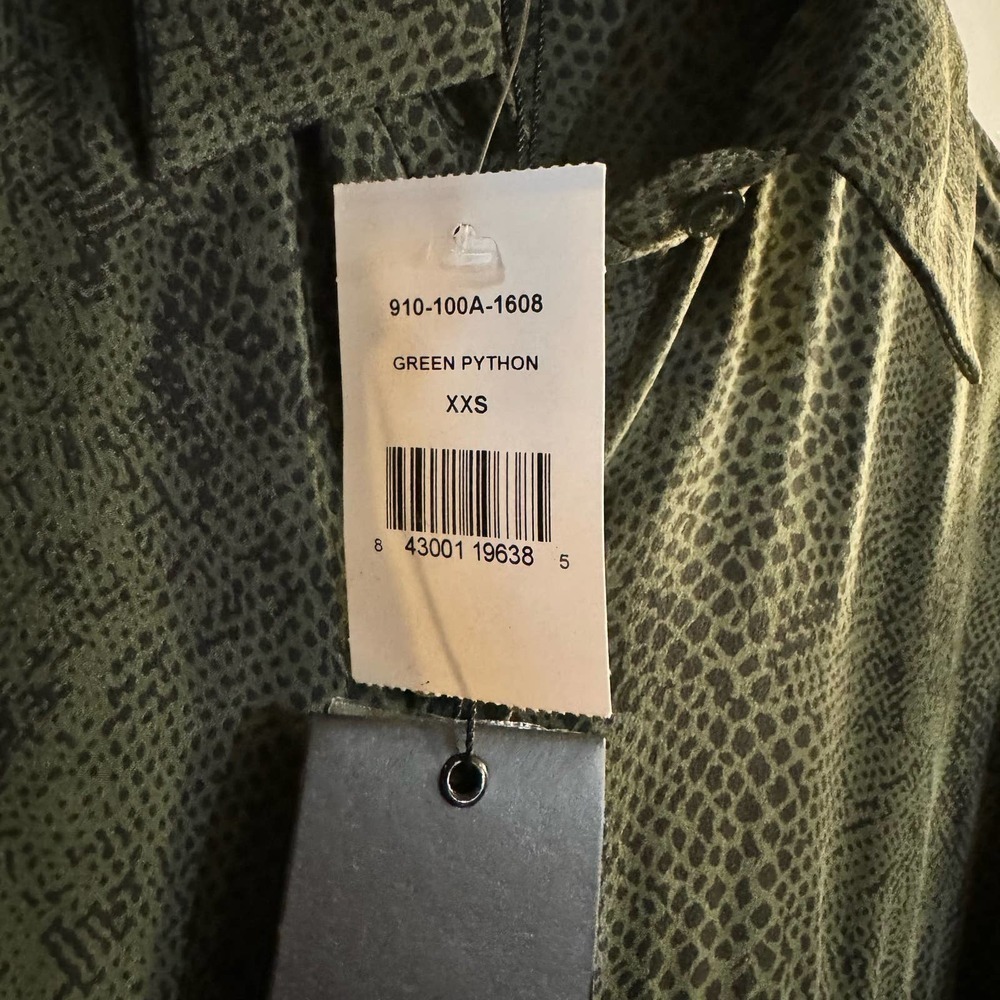 Rails Alix Python-Print Silk Tie-Waist Dress Size… - image 10